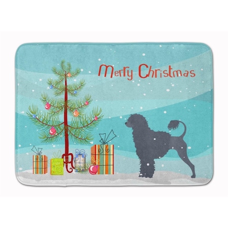 Carolines Treasures Portuguese Water Dog Christmas Tree Machine Washable Memory Foam Mat BB2986RUG